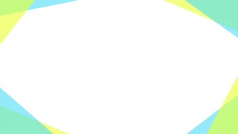 blue and yellow simple geometric frame background (seamless loop)