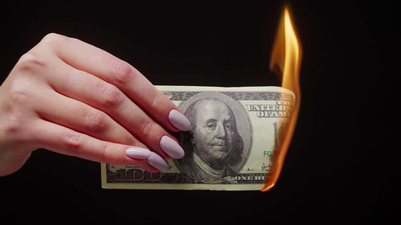 Burning a Hundred Dollar Bill