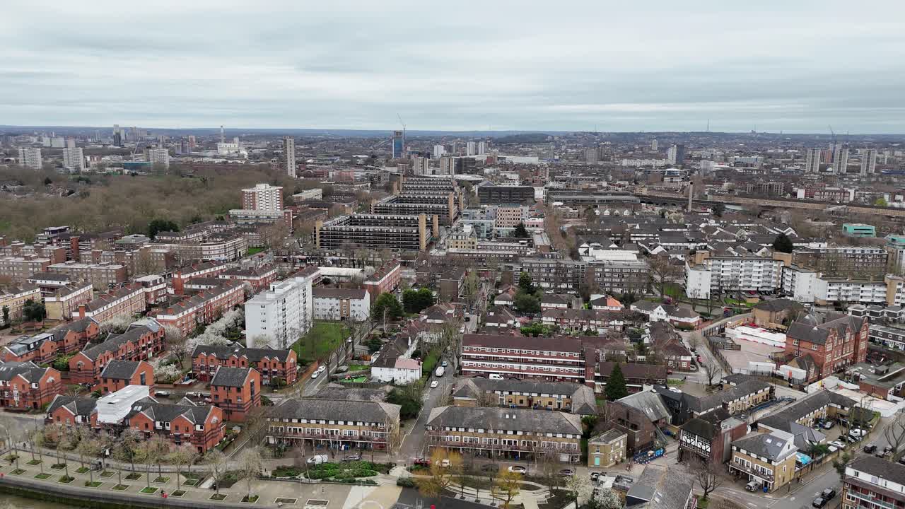 vivienda social bermondsey londres reino unido drone, aéreo
