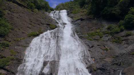 beautiful waterfall in tao, near hienghene, new caledonia