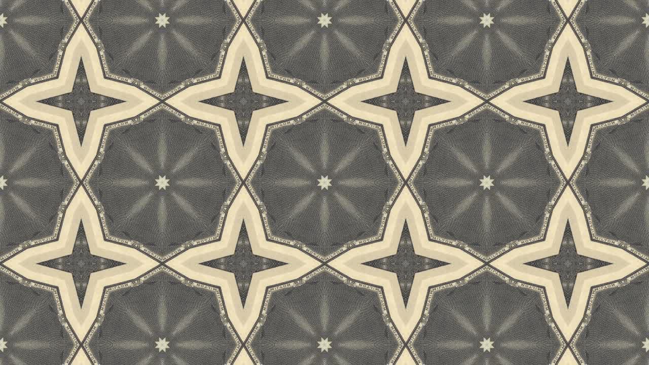 fondo animado abstracto con nosotros dólar billete de dinero mosaico. negocio creativo gráfico de movimiento bucle sin costuras