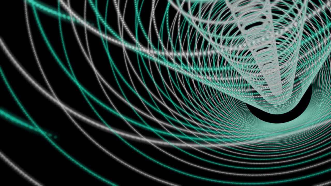 Futuristic animation with stripe wave object in slow motion, 4096x2304 loop 4K