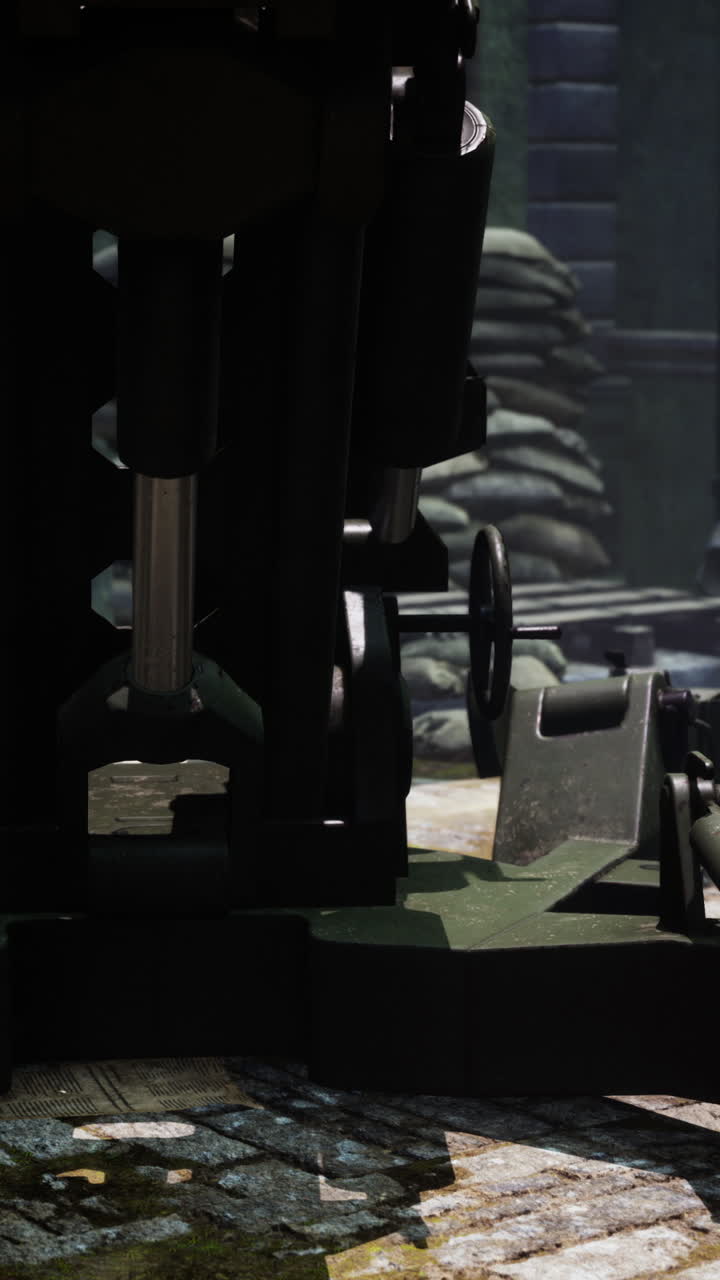 군사 차량의 클로즈업