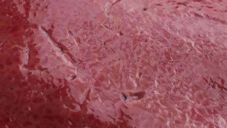 Close-up of Raw Liver