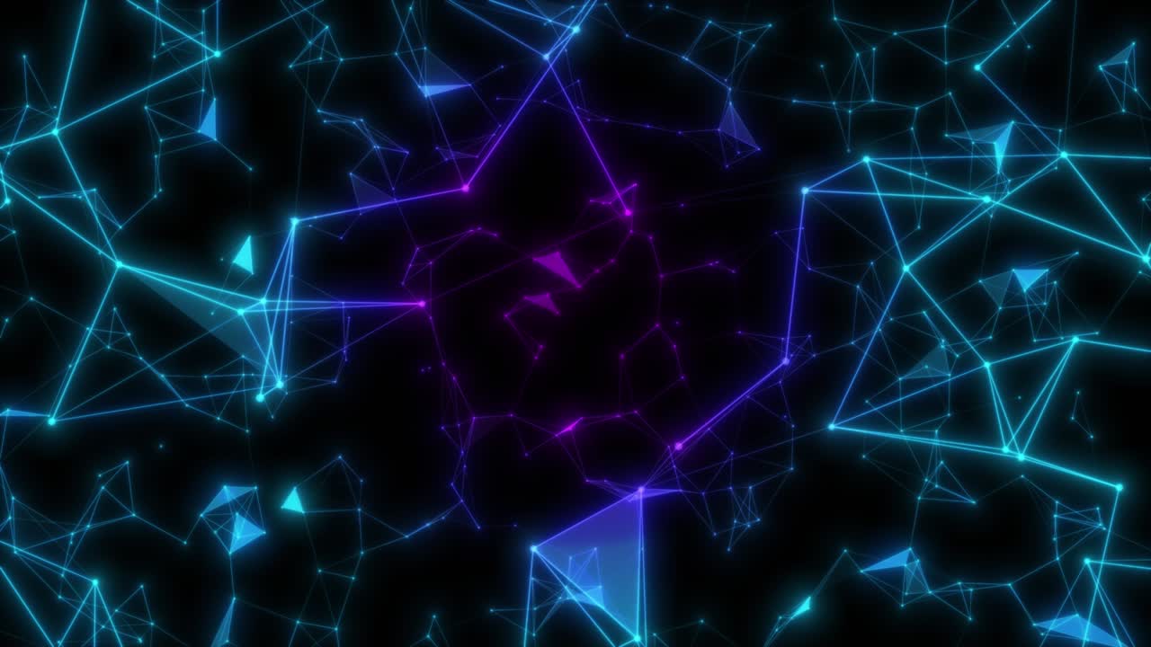 entorno futurista, conexión a la red espacial. bucle