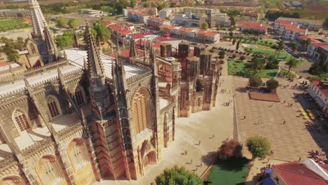 aerial view of a historic monastery in portugal