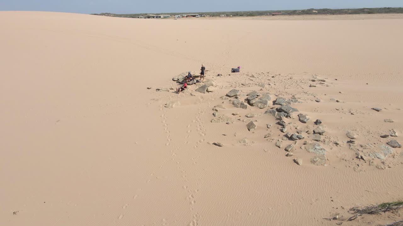 Colombia remote desert La Guajira peninsula aerial drone arid sand South America