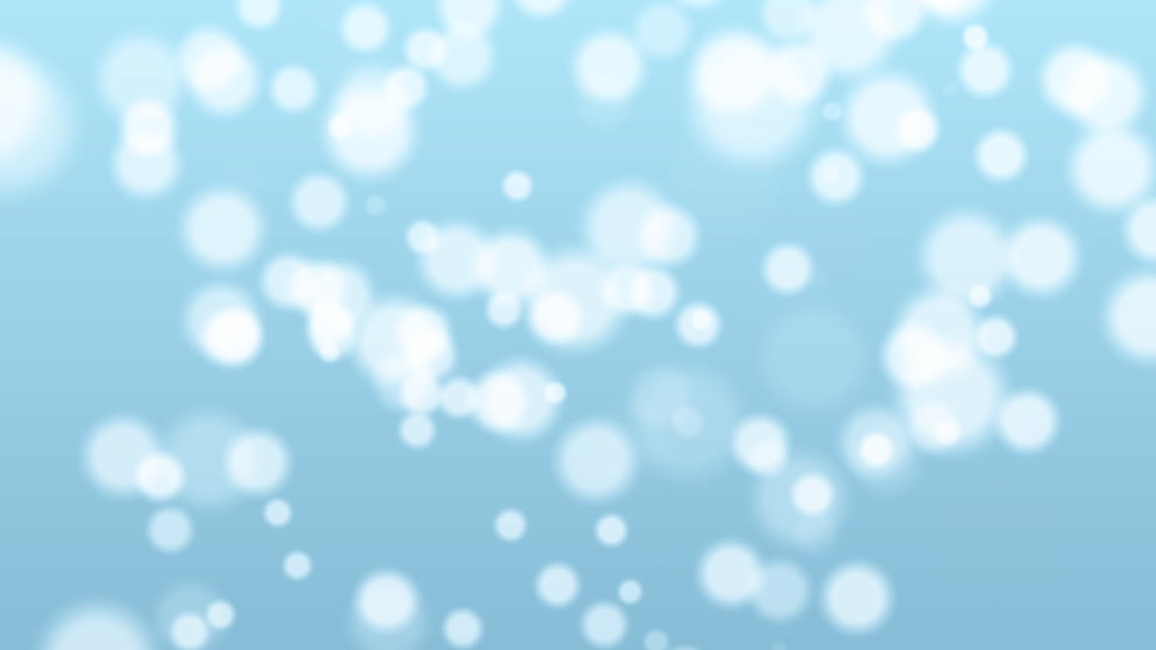 파란색 배경으로 빛나는 입자, 3d 렌더링