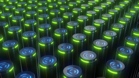 futuristic battery array