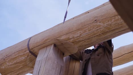 log home construction process