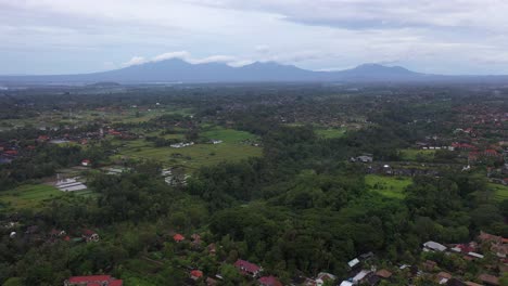 Drone-Footage-of-Ubud-in-Bali,-a-serene-tourist-destination-for-city-dwellers-to-retreat-and-escape-from-the-hustle-and-bustle-of-the-city