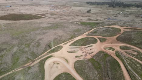 prairie city off-highway motor vehicle recreation at the foothills of the sierra nevada foothills as seen from a great height