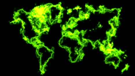 fondo abstracto con mapa del mundo futurista