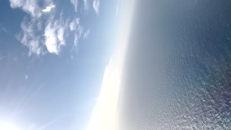 Aerial-view-of-the-sea-and-the-sky