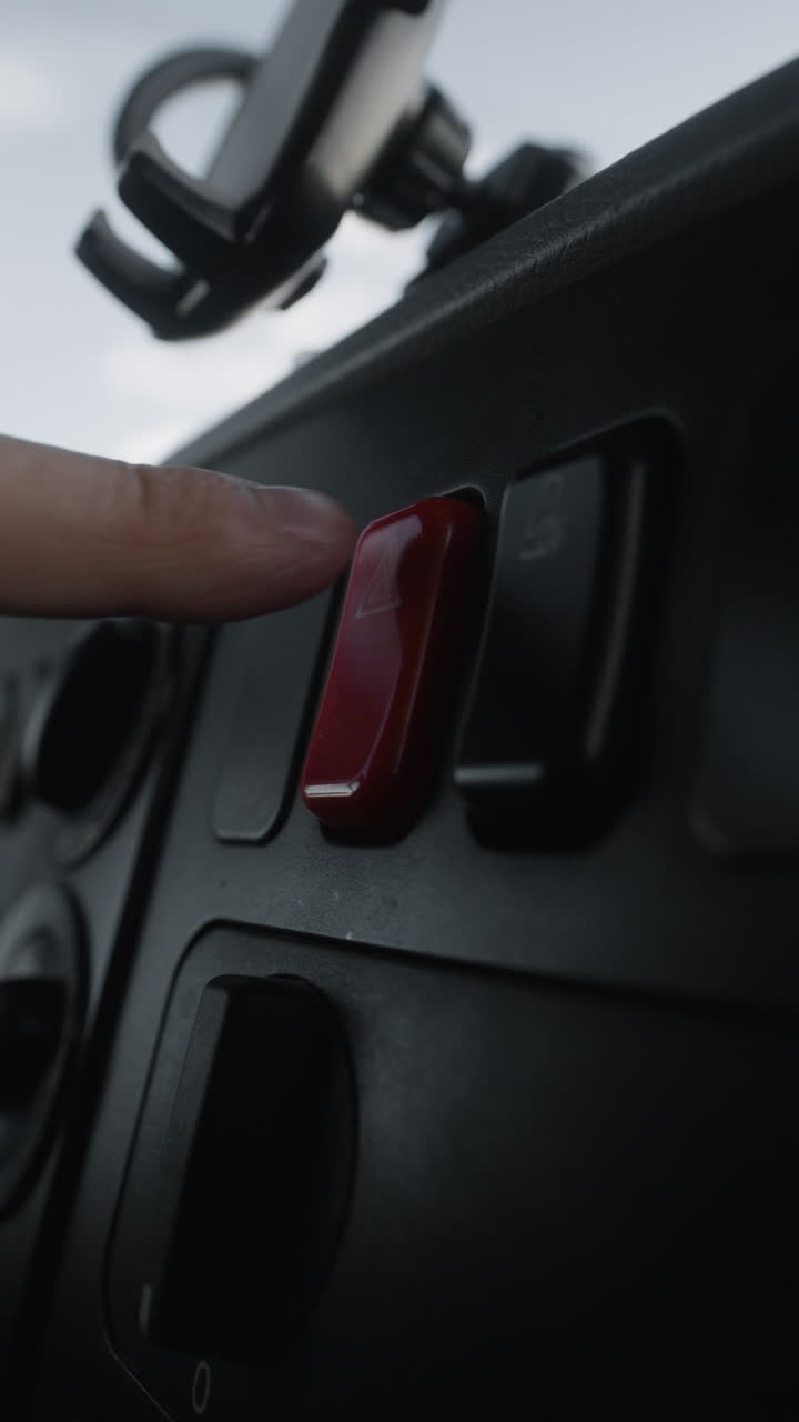 Car Hazard Light and Other Interior Buttons