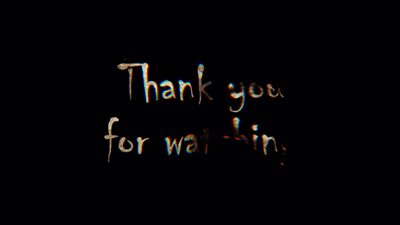 Burn text of Thank you for watching word. The golden shine lighting of Thank you for watching word loop animation promote advertising concept isolate using QuickTime Alpha Channel ProRes 4444.