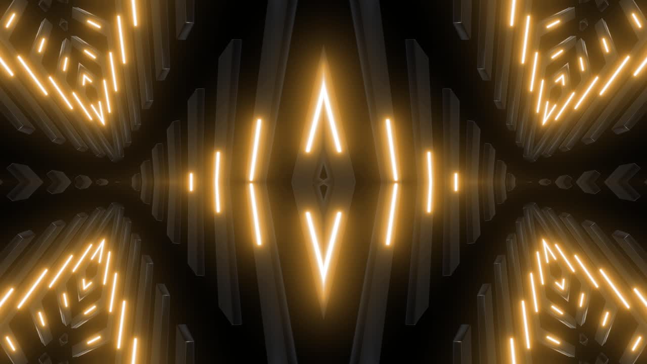 Abstract Glowing Geometric Pattern