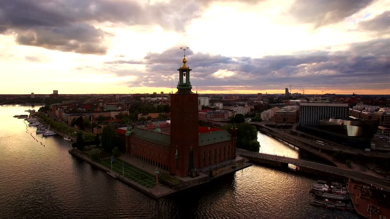 vista aérea de la ciudad de estocolmo