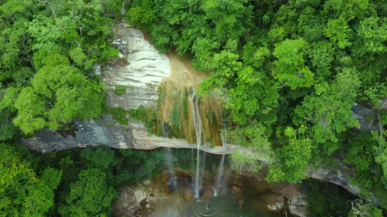 A waterfall called Alto espejo, in Santa Cruz, Bolivia