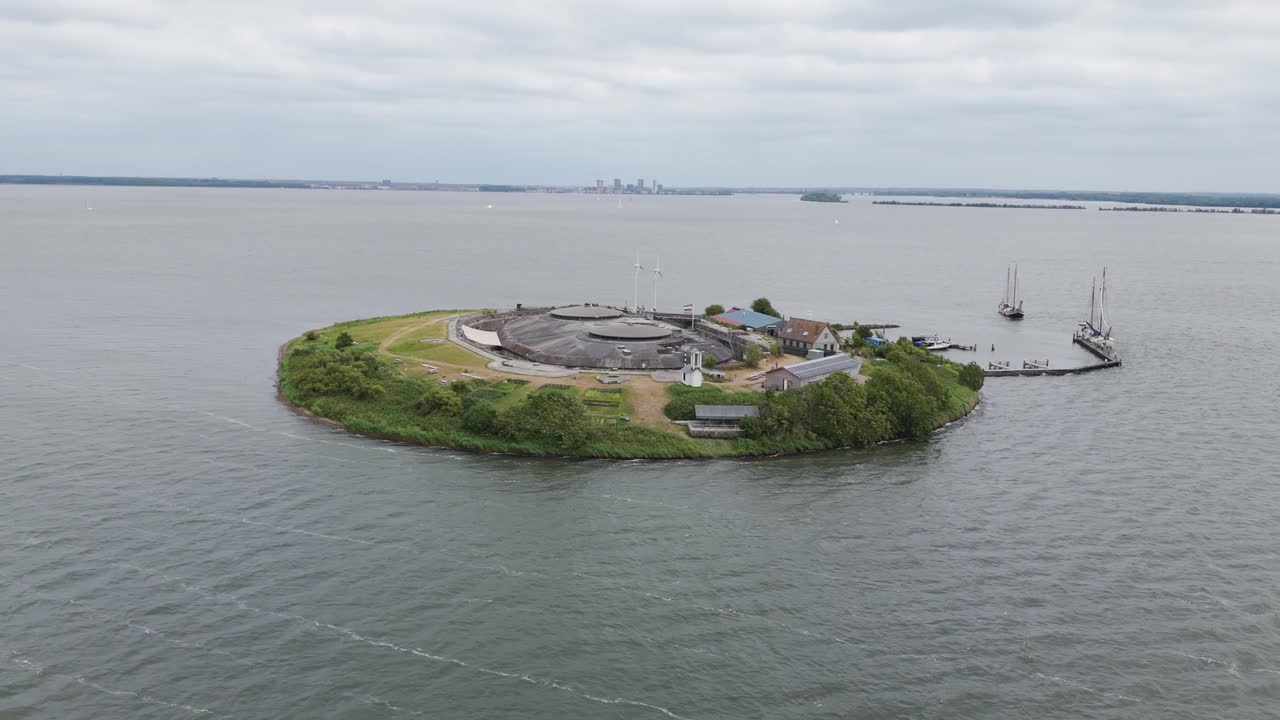 Aerial View of Island Fort
