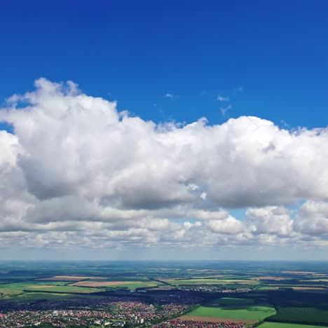 clouds landscape over city