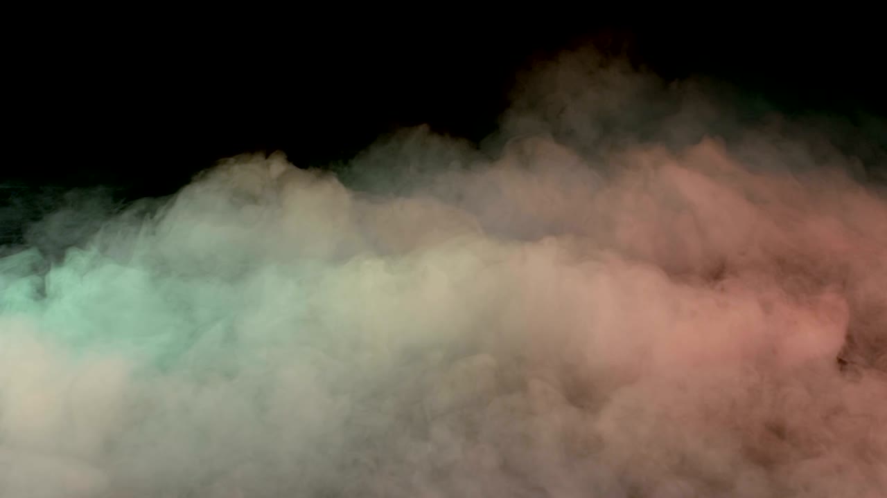 현실적인 건조 얼음 연기 구름