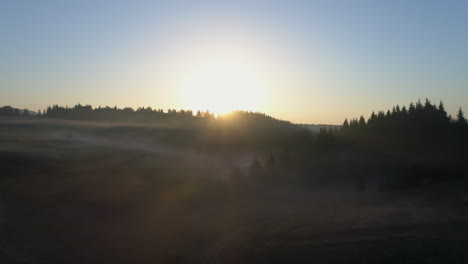 morning in the mountains, lakes, sunshine