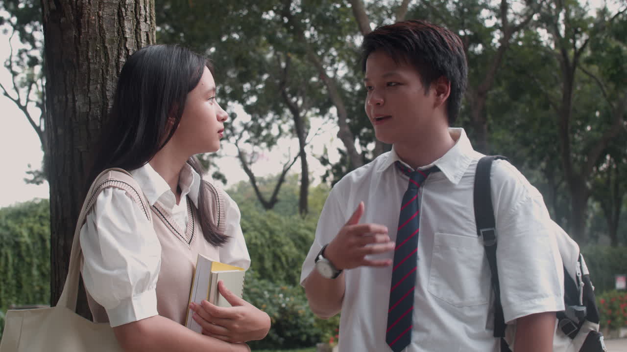 공원에서 십대들