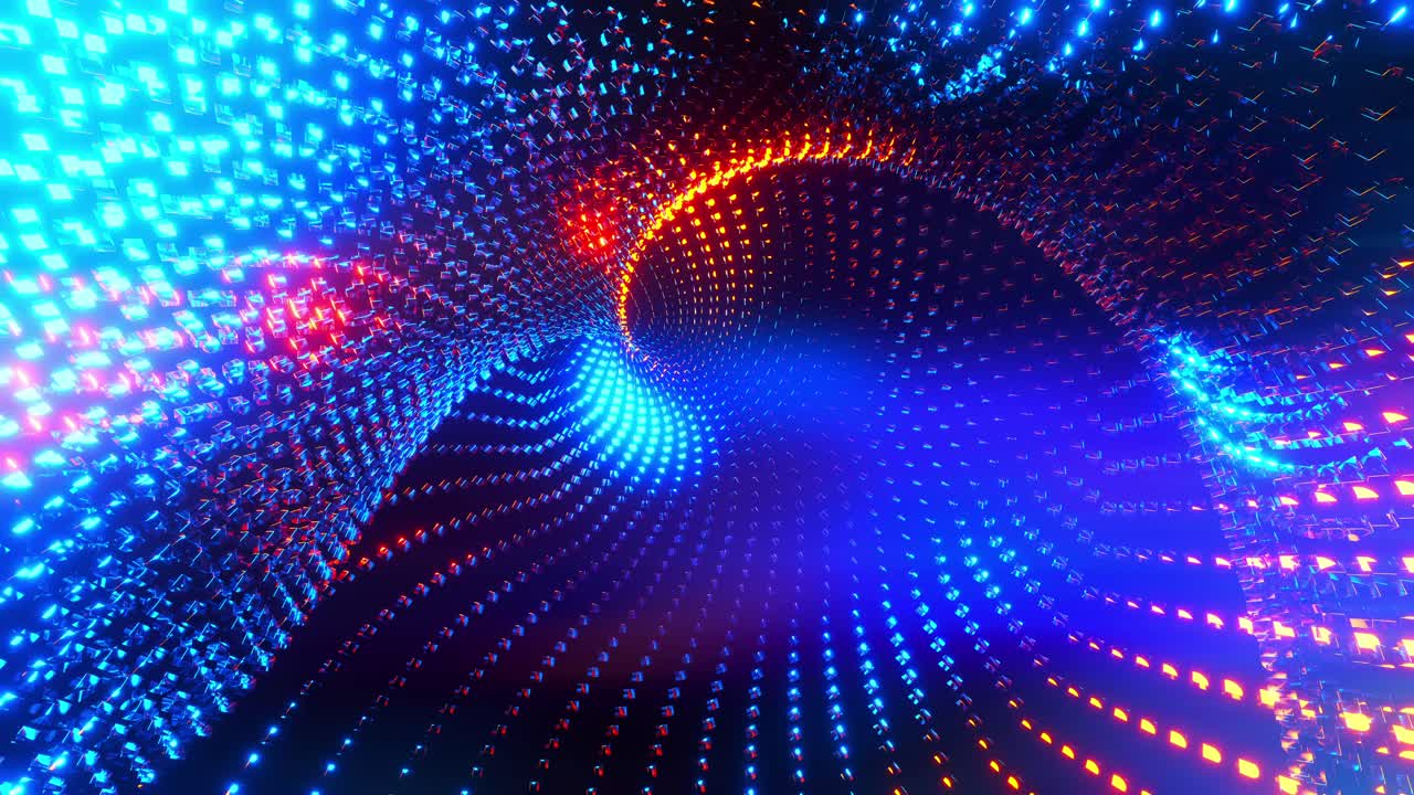 Abstract Geometric Shapes in Motion. Infinitely looped animation