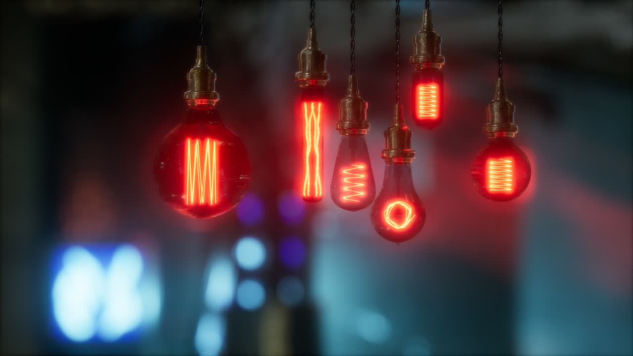 vieja bombilla incandescente retro vintage