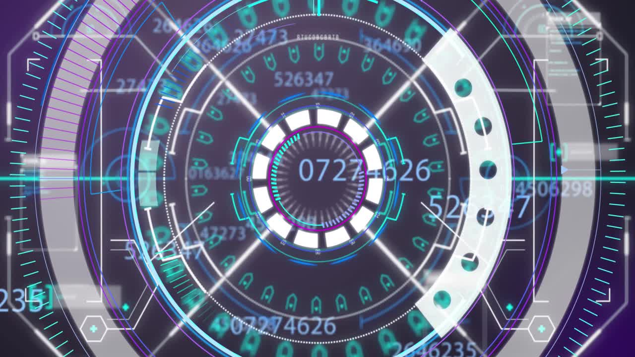 숫자 변화의 애니메이션, 범위 스캐닝 및 배경에서 그리드에 대한 데이터 처리