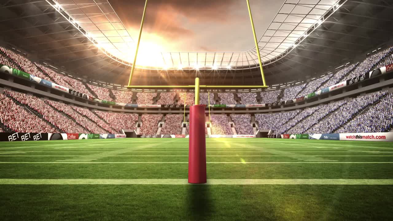 vista de un estadio de fútbol americano