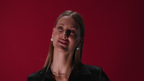 retrato de una mujer elegante