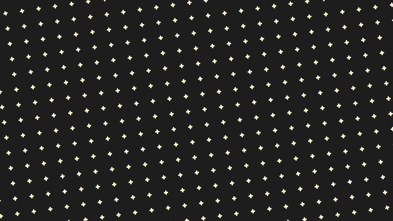 Monochromatic white crosses in rows pattern