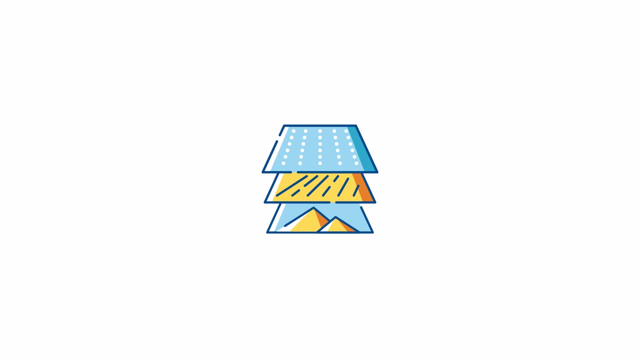 Animated Icon of Stacking and Unstacking Layers
