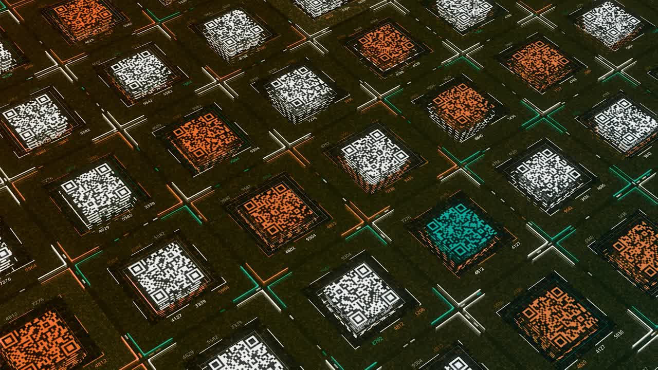 Abstract QR Code Pattern