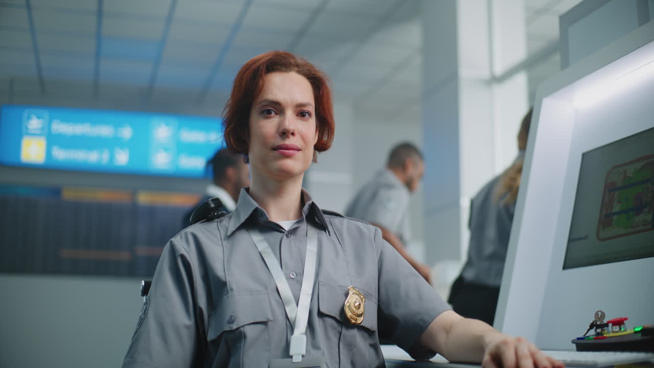 oficial de seguridad del aeropuerto