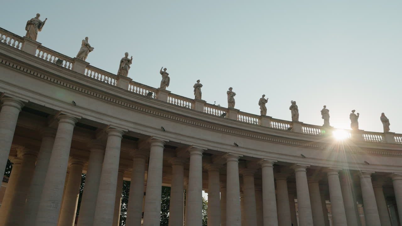 Statues and Columns in Vatican City