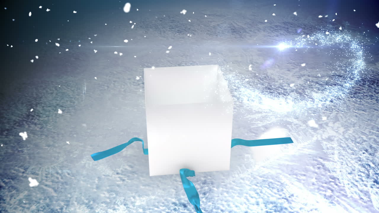 없는 크리스마스 선물 오프닝 크로마 키를 드러내기 위해