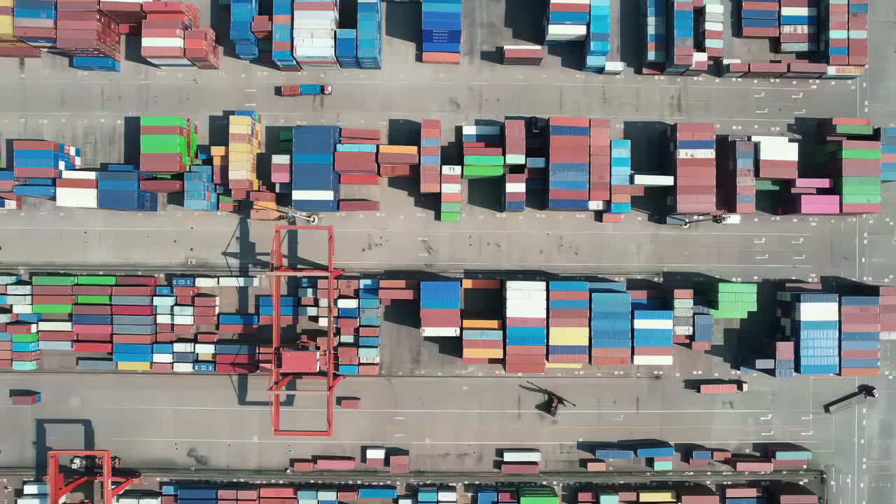 Business Import Export Logistic With Container Ship At Deep Sea Trade Port