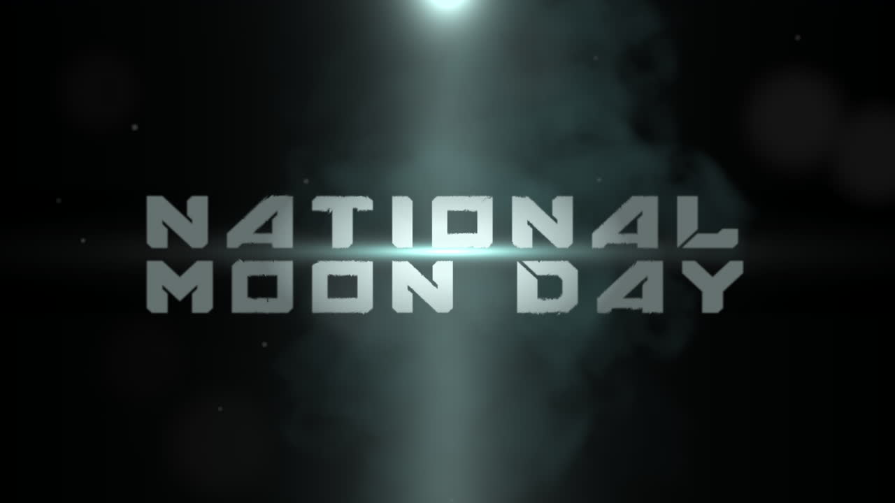 día nacional del estado de ánimo con humo y polvo en el espacio oscuro