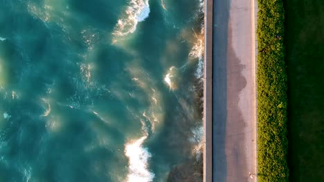 The-sunrise-drone-footage-of-Northwestern-University