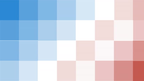 animation of american flag red, white and blue pixels