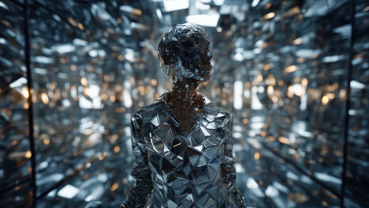 Futuristic AI Robot Concept