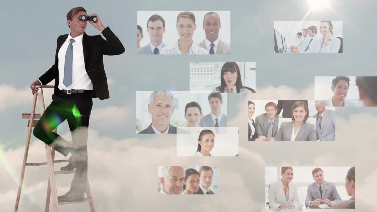 бизнесмен ищет новых сотрудников