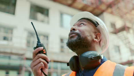 construction site, black man