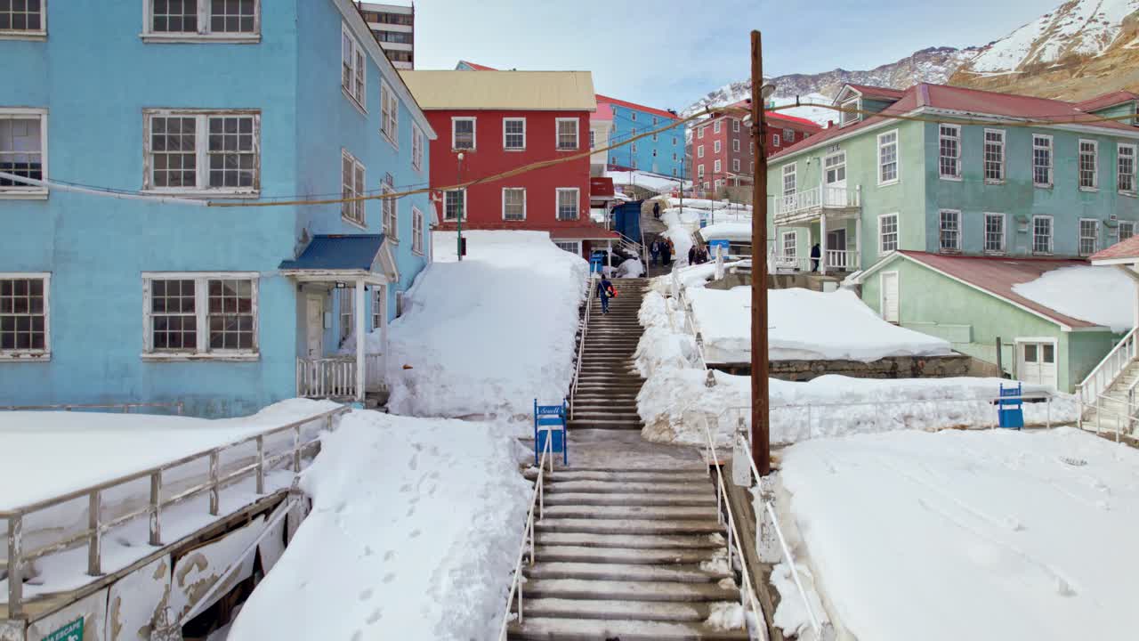 Colorful Mountain Town in the Andes Mountains