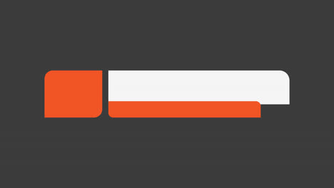 orange and white text box icon