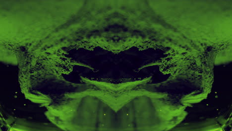 abstract green symmetrical pattern