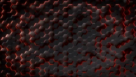 fondo de bucle hexagonal de ciencia ficción sin costuras